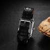 Мужские часы квадратные кожаные часы Seiko водонепроницаемые: Кварцевые часы с кожаным ремешком и прямоугольным циферблатом, мужские часы с римскими цифрами, классные деловые, повседневные, белые