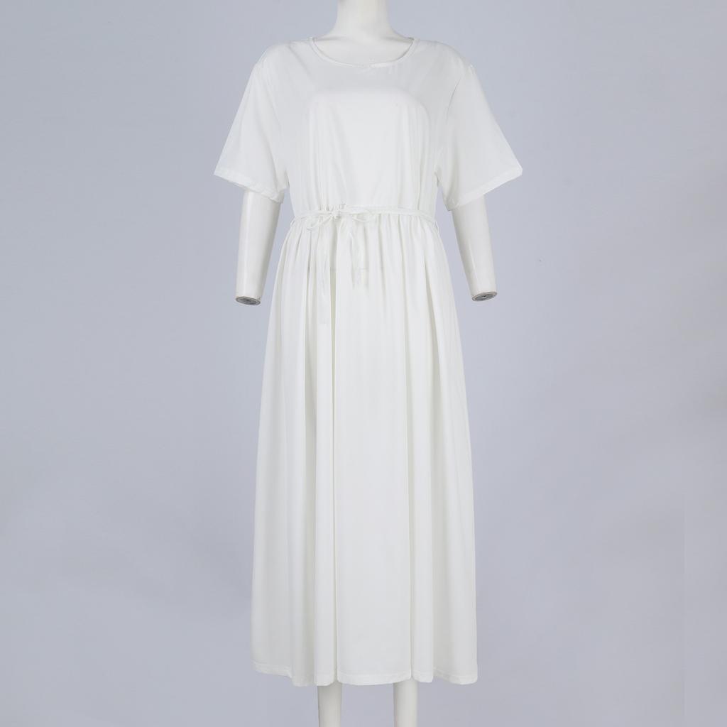 Женское повседневное платье с принтом флага Дня независимости, V-образным вырезом, короткими рукавами и высокой талией