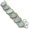Aquateen Gemstone Handmade Ethnic 925 Silver Bracelet 7-8" JCB353-96