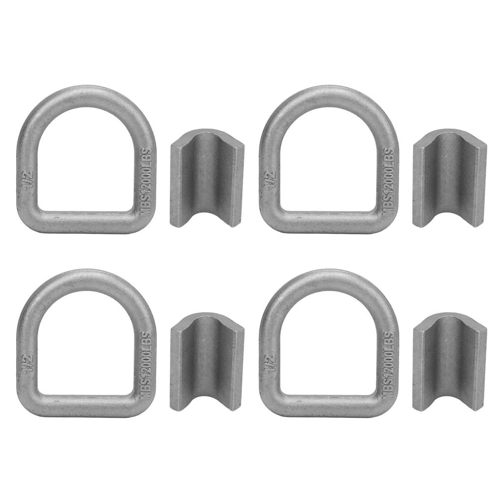 Trailer D-Rings, Heavy Duty and Reliable Trailer Welded D-Rings Set of 4