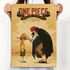 One Piece Retro Kraft Paper Anime Poster - Dorm Wall Decor