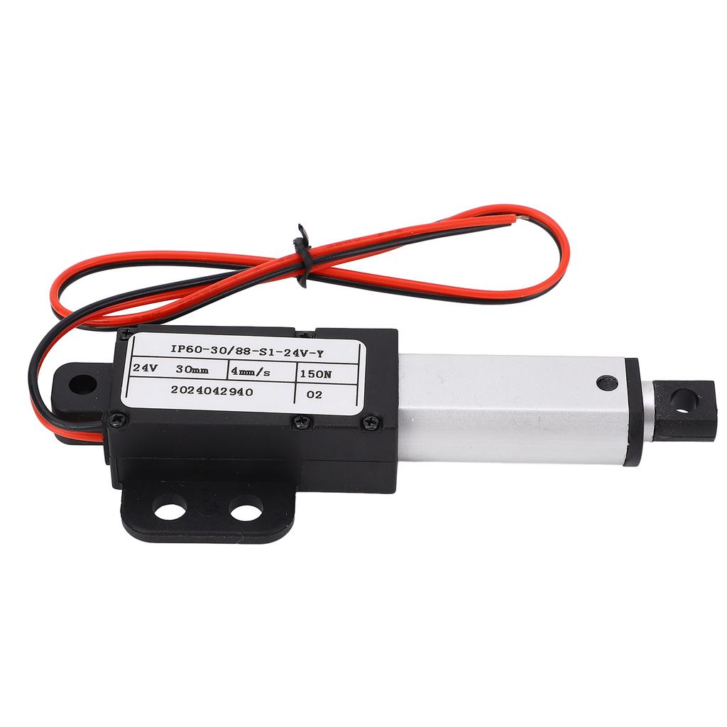 Linear Actuator, 30mm Stroke, Linear Actuator IPX4  24V, Electric Actuator with Bracket