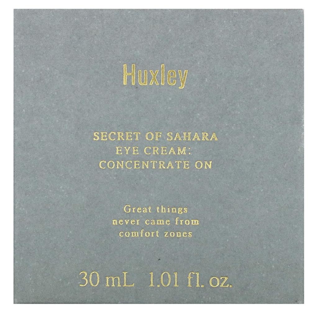 Huxley Secret of the Sahara, Eye Cream, Concentrate On, 1.01 Fl Oz (30 Ml)