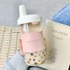 500ML Cute Pearl Milk Tea Straw Plastic Water Bottle With Cup Cover Women Large Capacity Juice Boba Milk Tea Cup Drop-proof