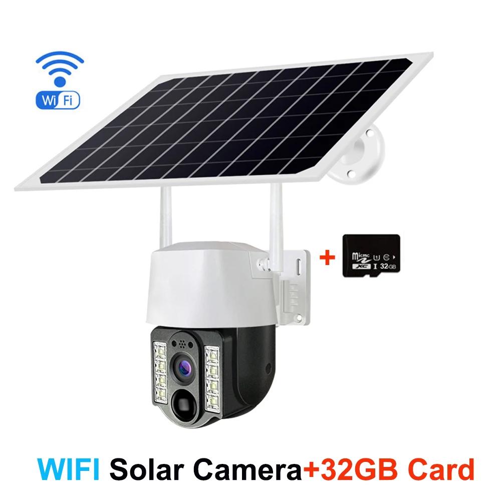 4G 1080P SIM Card Solar Smart Camera 4K CCTV WiFi IP Outdoor Dual Lens Wireless Camara Waterproof CCTV Home Security Protection