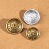 10 шт. круглых металлических пуговиц для мужской и женской одежды, куртки, пальто, ретро-пуговицы, универсальный костюм, свитер, аксессуары премиум-класса