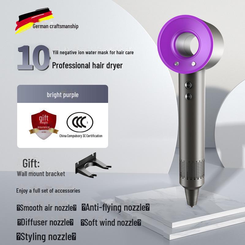 Высокоскоростной фен без листьев 110 В, соответствующий стандартам США и Японии, для домашнего использования, оснащен технологией отрицательных ионов