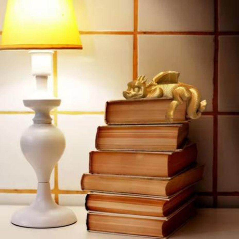 Decorative Sleeping Dragon Bookshelf 3D Printed Dragon Figurine Creative Dragon Ornament  Book