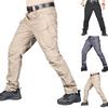 Mens Pocket Solid Color Outdoor Tactical Pants Fishing Hiking Sports Pants