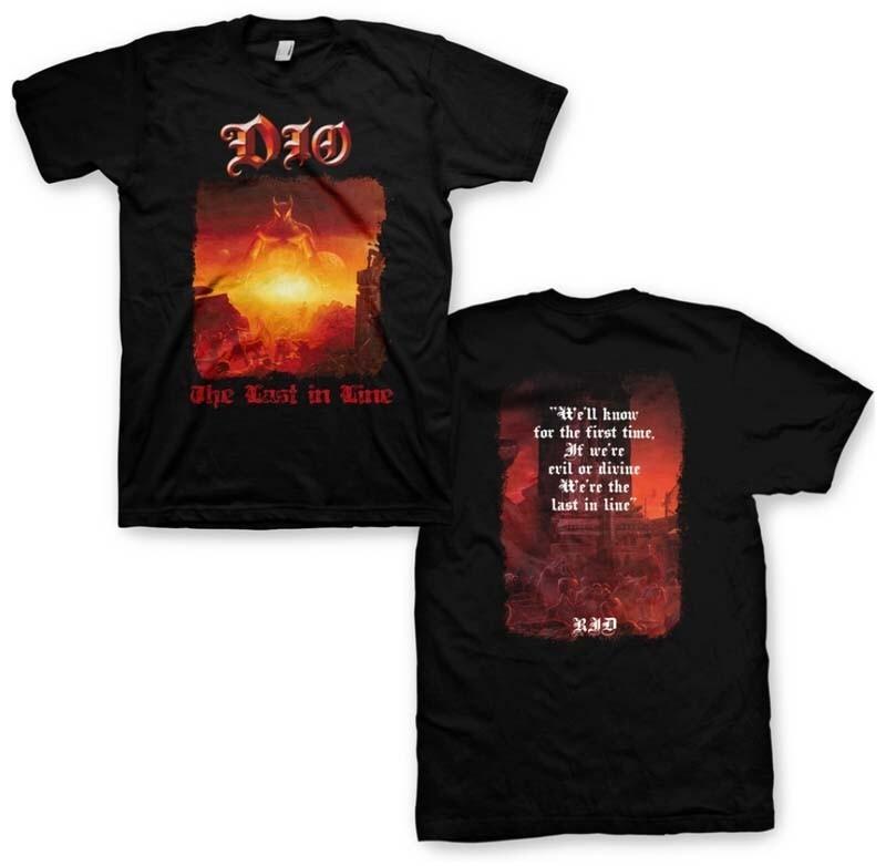 New Authentic DIO Last in Line Album Heavy Metal Holy Diver Band Black TShirt Unisex T-Shirt