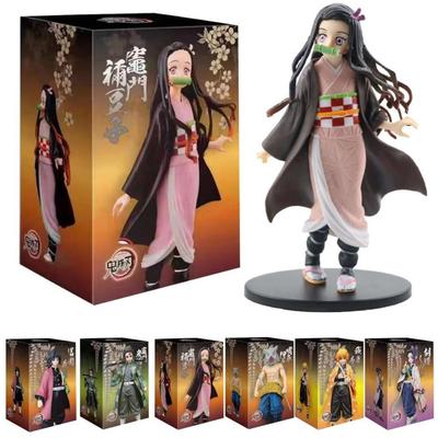 Аниме 16 см Demon Slayer Kimetsu no Yaiba фигурка Камадо Танджиро фигурка Agatsuma Zenitsu Nezuko Warrior ПВХ модель игрушки