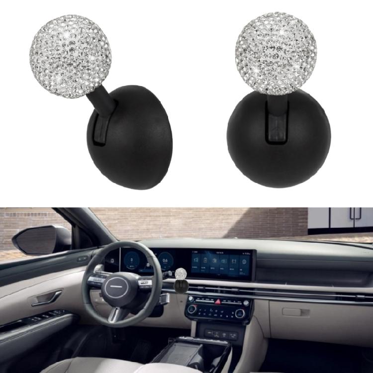 Car Start Button Lever with Diamonds Embellishment Vehicle Ignition Button Cover Elegant Car Interior Bling Accessories