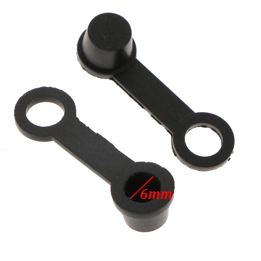 100PCS Brake Bleeder Screw Caps Grease Fitting Cap Oil Drain Pump Rubber Dust Cover 6mm For Motorcycle Car