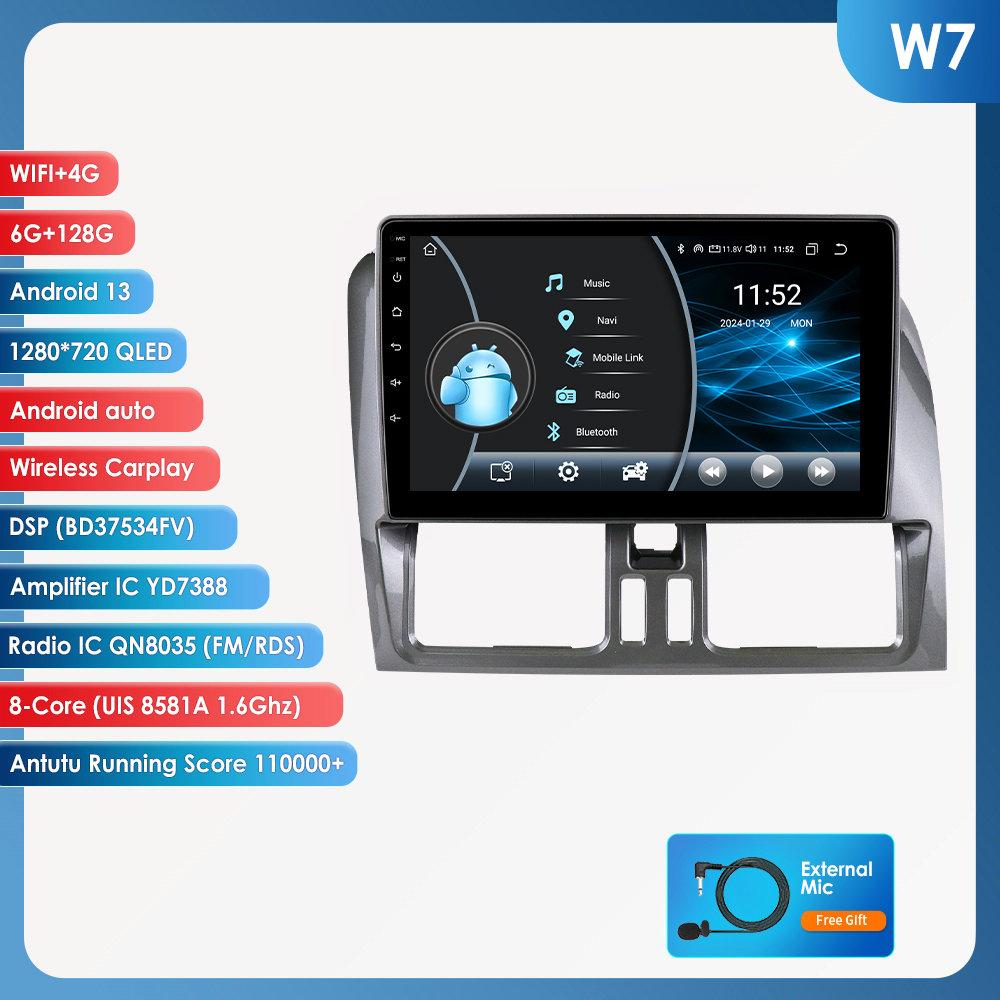 OSSURET 9" Carplay 4G BT 2din Android 13 автомобильный радиоприемник мультимедиа видеоплеер GPS навигация для Volvo XC60 2008-2017 головное устройство интеллектуальный экран SWC