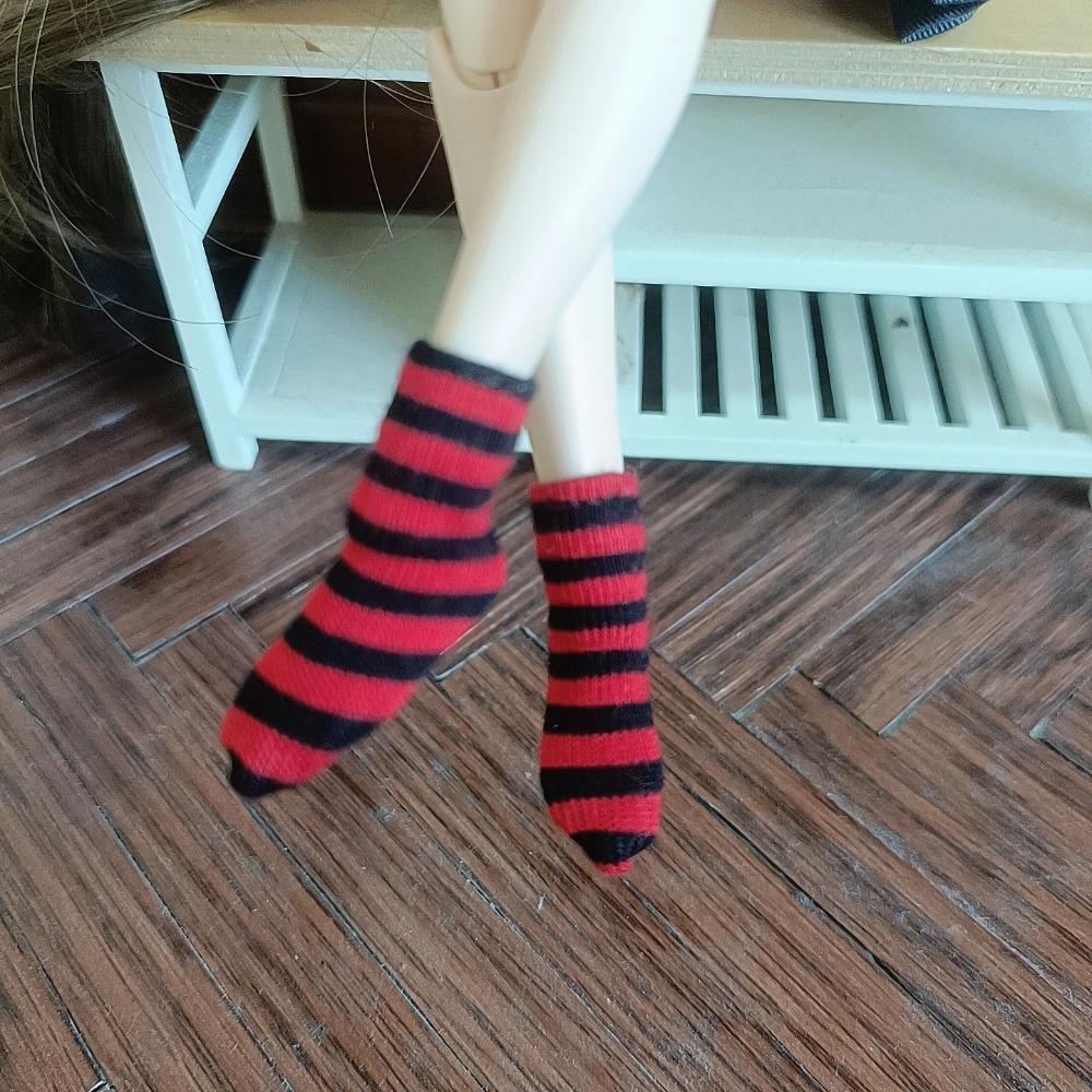 Handmade Blyth ob24 Doll ankle socks for 1/6 Scale, Fits 30cm Body - Soft Knit/Crochet Miniature dolls Accessories