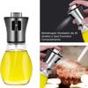 Glass Oil Spray Bottle Stainless Steel Oil Dispenser Bottle Glass Oil Sprayer  Household