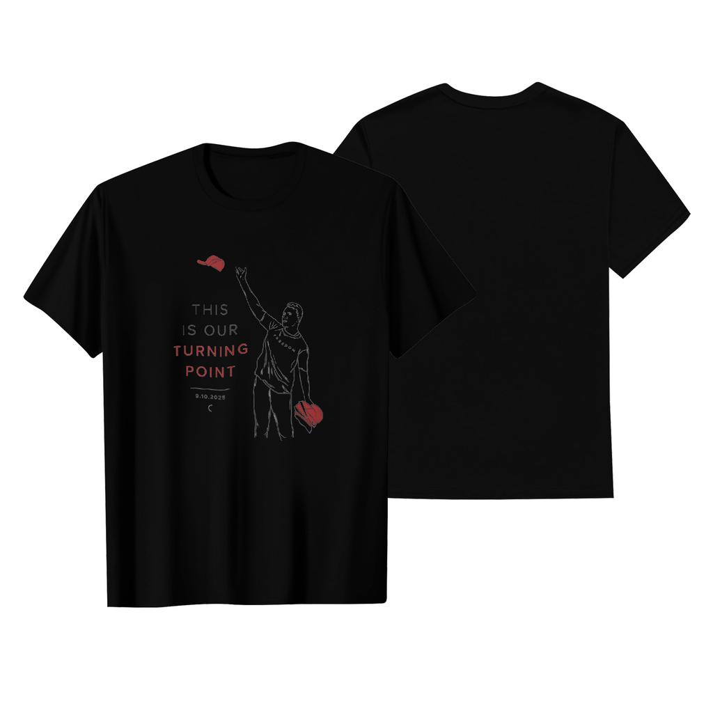 Unisex Round Neck Casual Printed Short-sleeved T-shirt Top