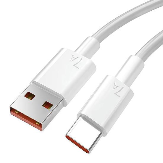 1/1.5/2М 7А 100Вт Кабель для зарядки Type-C USB-A на USB-C Быстрая зарядка Мобильный телефон Планшет ПВХ Кабель для передачи данных Провод Шнур Аксессуары для телефона