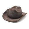 Performance Vintage Western Cowboy Hat British Felt Hat Big Edge Shade Gentleman Hat Fire Design Top Hat