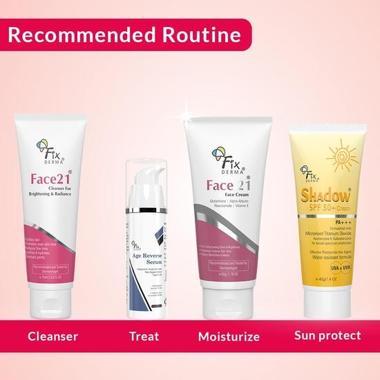 Крем Fixderma 2% ниацинамид, крем для лица 21 | Крем с альфа-арбутином | Дневной и ночной крем для женщин, уменьшает морщины и тонкие линии - 50 г