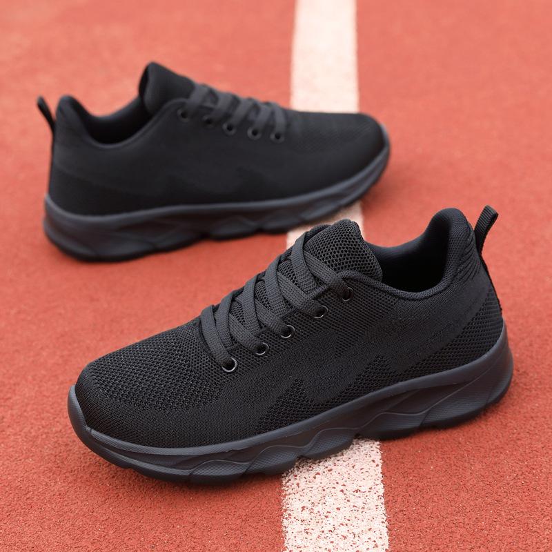 Летняя женская обувь универсальная дышащая легкая спортивная обувь для бега дышащая повседневная дорожная обувь черная рабочая обувь женская