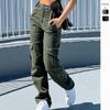 Trendy Multi Pocket Women's Workwear Pants with Fashionable Stitching Straight Tube Women's Autumn and Winter Pants