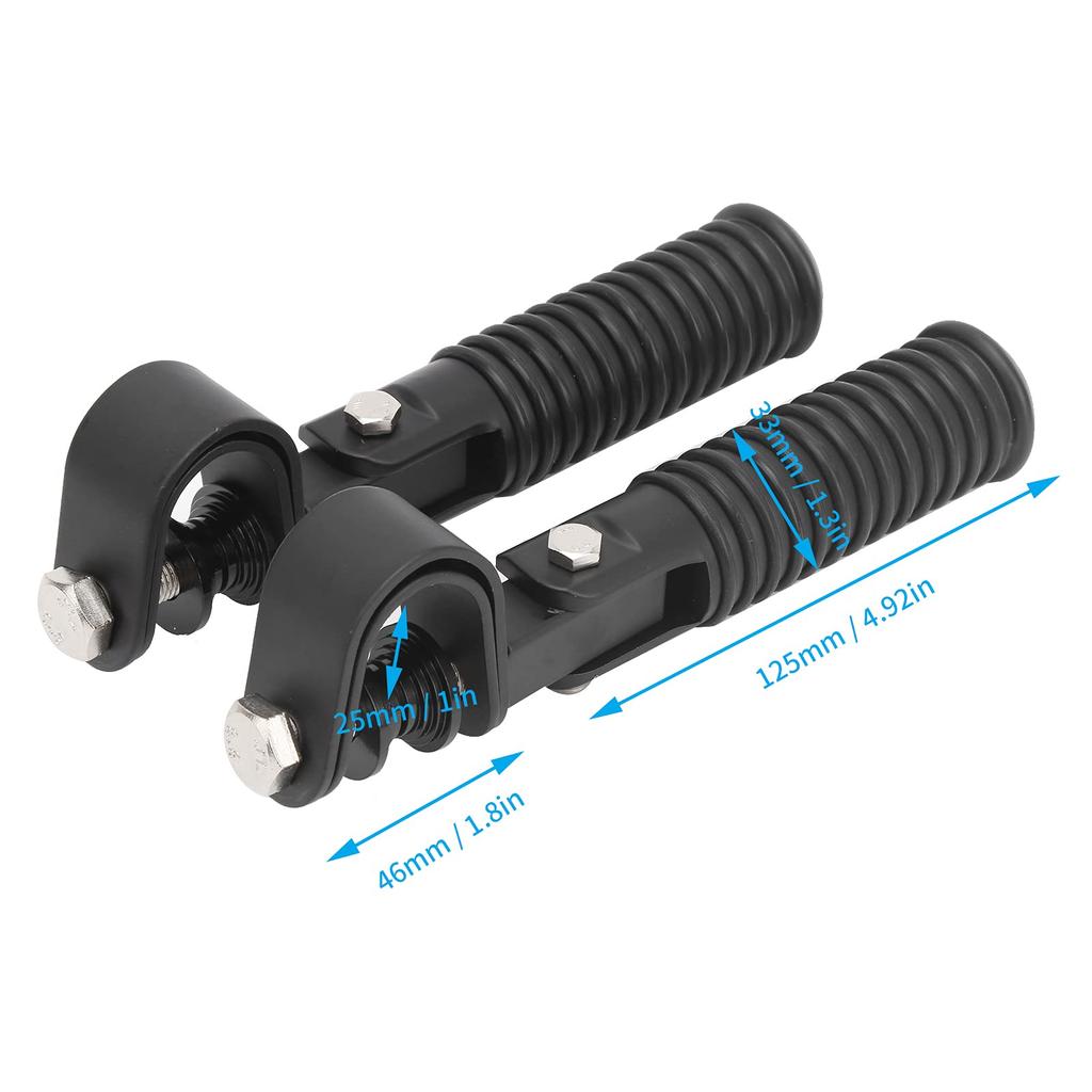 Yitre Brake Foot Engine Guard Foot Clamp Engine Crash Bar Guard for Motorcycles Pedal, Pegs, Corrosion-Resistant, Foldable, Durable, 1-Inch Mount,