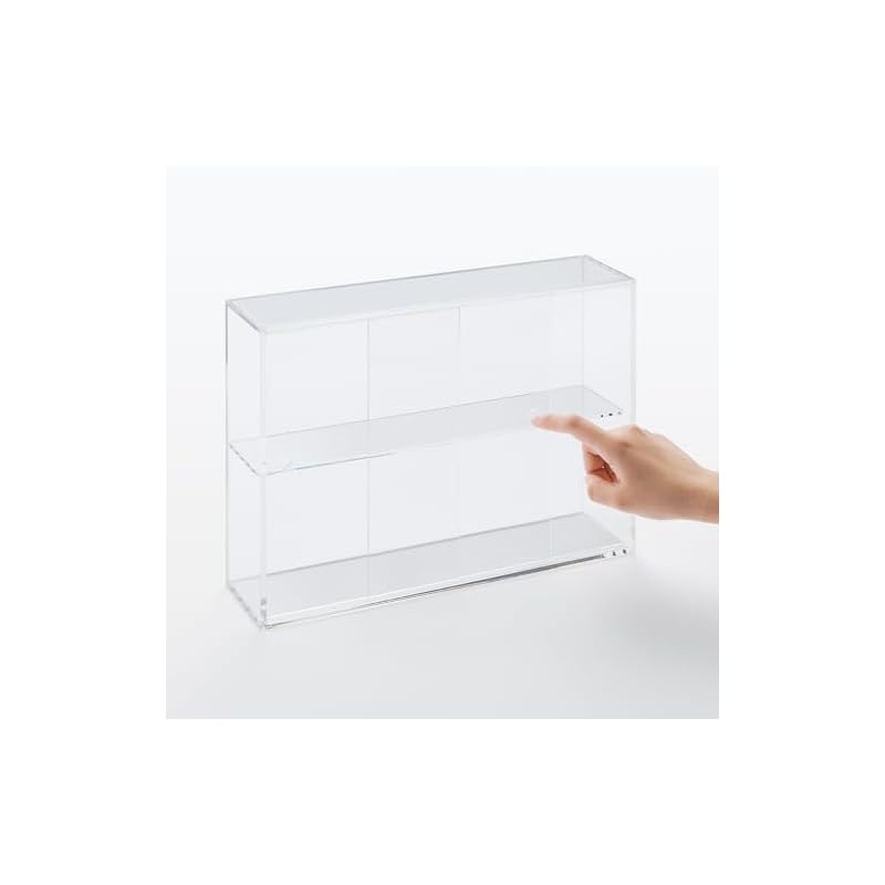 Подставка MUJI Acrylic Collection с раздвижной дверцей - Большая, прибл.. Ш33,6 x Г8,4 x В24,4 см, 02856113, для Спальни, Гостиной, Прозрачный