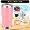 Spill-proof Vacuum Insulated Tumbler, 600ml, Stainless Steel, with Perforated Lid, Keeps Coffee Hot or Cold, Perfect for Cars, Outdoors, Students,