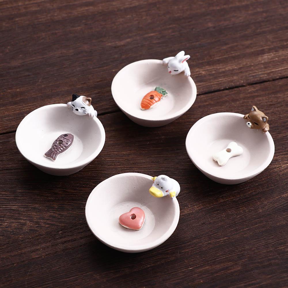 Resin Healing Cute Multifunctional Censer Rack Ash Catcher Incense Holder Incesence Stick Holder