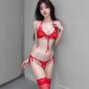 Sexy lace fat mm three-point large-size women's underwear sexy pure desire plump breast passion free suit