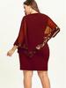 2024 Irregular Sequin Patchwork Plus Size Women's Dress - 8 Colors & Sizes Available