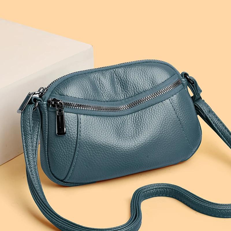 Кожаная сумка через плечо для женщин, повседневные сумки-кошельки, женственные дизайнерские роскошные модные сумки