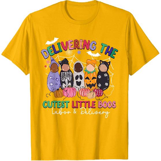 Delivering The Cutest Boos Labor & Delivery Halloween Nurse T-Shirt