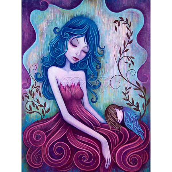 5D DIY Алмазная картина Набор Свежий комикс Красота Искусство Алмазная вышивка Стразы Украшения для дома