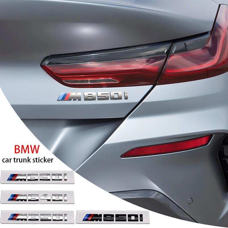 BBJZ9 3D ABS Car Letters M Logo Sticker Rear Trunk Emblem Badge Gloss black For BMW M340i M340d M530i M440i M630i M550d M850i M760Li