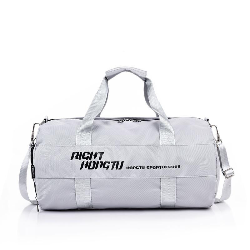 Sports and fitness bag for men, single shoulder, with separate compartments for wet and dry items, shoe compartment, luggage bag, portable yoga bag,