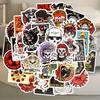 50Pcs Skeleton Stickers Reusable Waterproof Cartoon Ghost Skull Decals Decorative DIY Cartoon