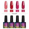 Набор гель-лаков PHOENIXY 8 мл, 4/6 шт., полуперманентные гибридные лаки с УФ-замачиванием для маникюра, базовое верхнее покрытие