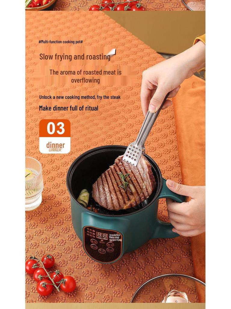 Многофункциональная мини-электроплита с антипригарным покрытием для общежитий и домов