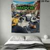 Shaun the Sheep A Wall Hanging Printed Fabric Blanket Decorative Tapestries for Bedroom Living Room Home Decor