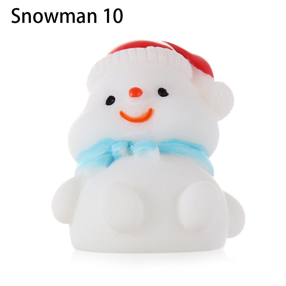 Микропейзаж Декор бонсай Рождественские фигурки Санта-Клауса Миниатюрный снеговик Рождественская елка