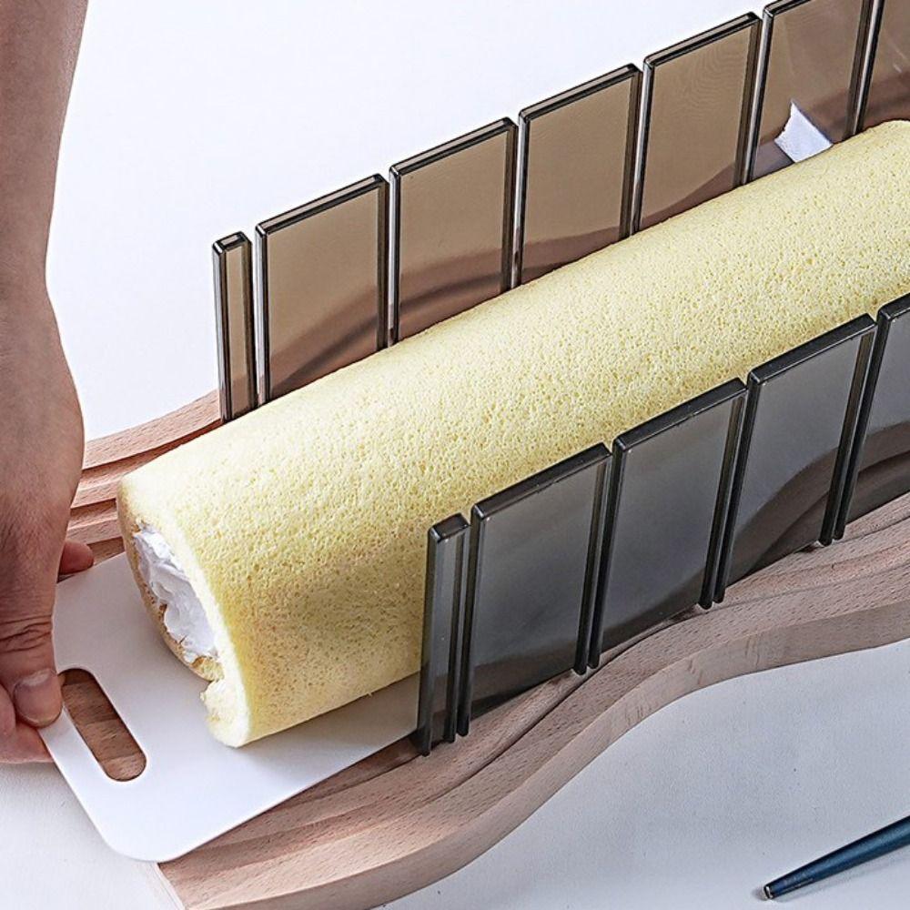 Plastic Swiss Roll Cutting Mold Accurate Cake Division Moulds Household Cake Roll Cutter  Bread