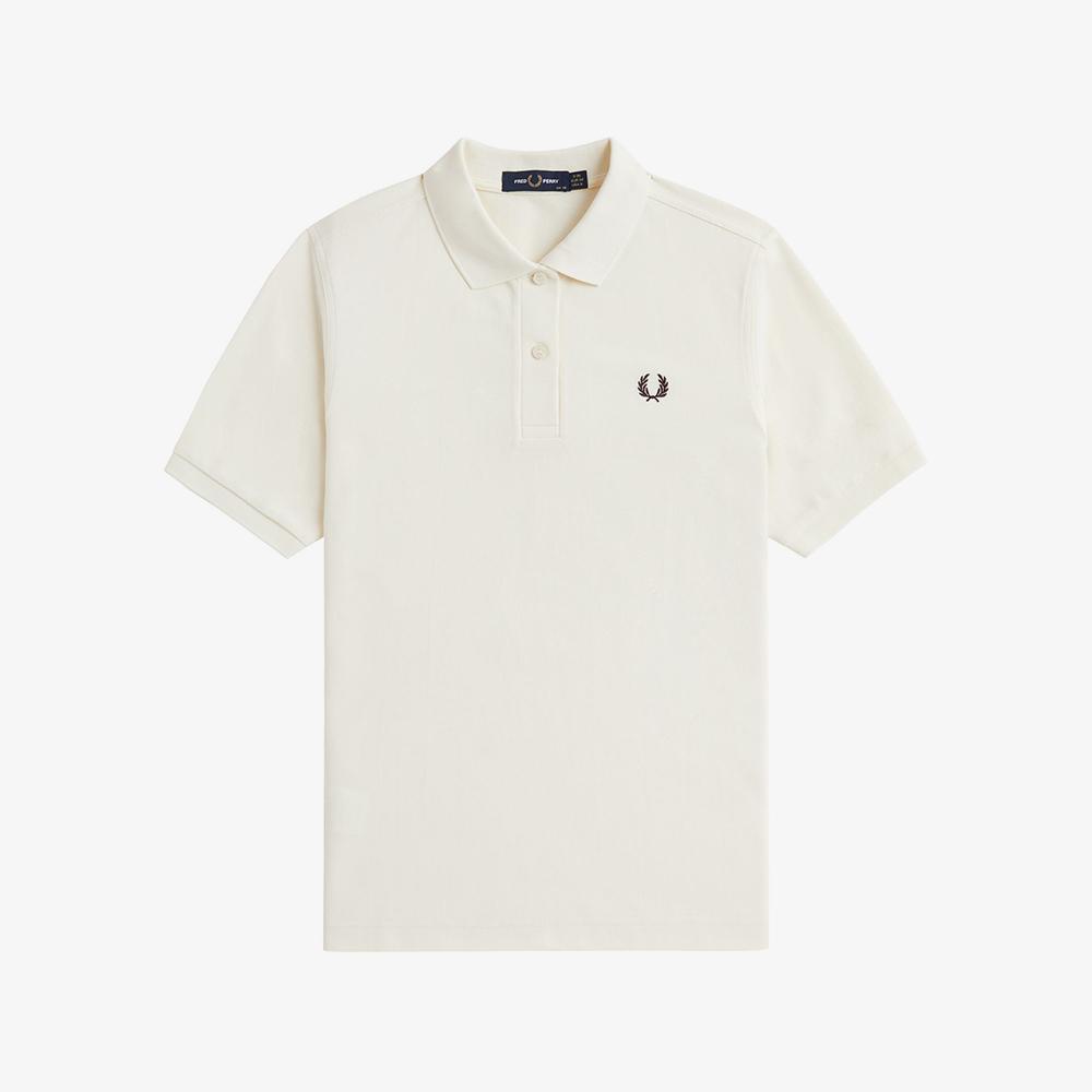 FRED PERRY [G6000] Women'S Plain Fred Perry Shirt - Ecru/Carrington Road Brick Afpf2436000-V13