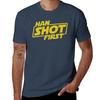 Han Shot First Rubber T-Shirt mens graphic t shirts anime t shirts oversize t shirt man designer T-Shirt