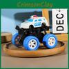 Simulation Four Inertia Wheel Drive Off Road Police Car Children Model Toy