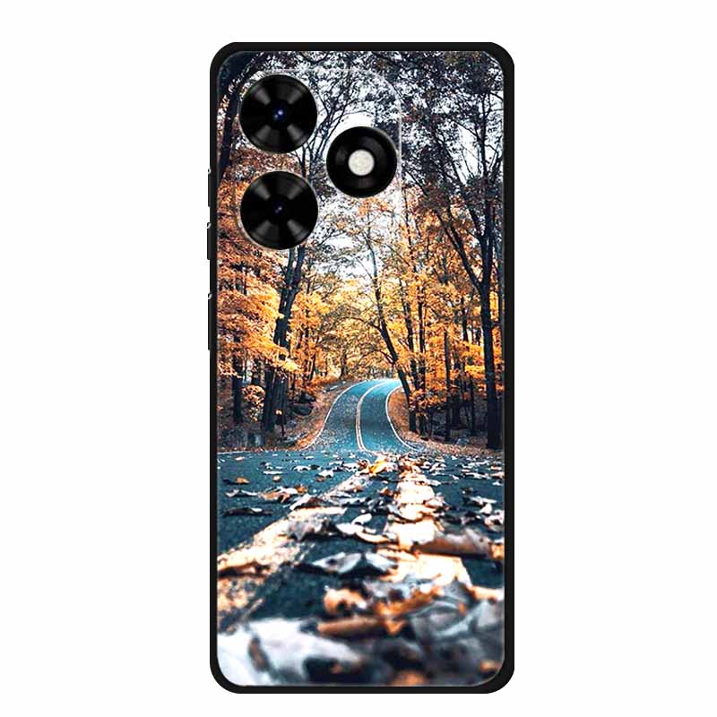 Чехол для Tecno Spark Go 2024 Животные Расписной ТПУ Силиконовый Мягкий Чехол для Телефона для Spark Go2024 BG6 Защитный Волк Ударопрочный Para
