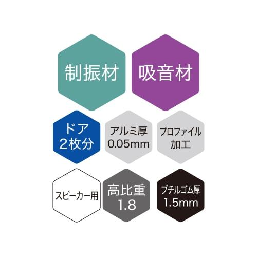 AquieT Audio-Technica AT-AQ472 Speaker Coaster, Sound-Absorbing and Vibration-Damping, for Speakers, Doors, and Back Panels