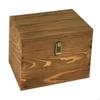 Wooden Storage Box Vintage Wood Large Capacity Multipurpose Utility Flip Top Organizer Display