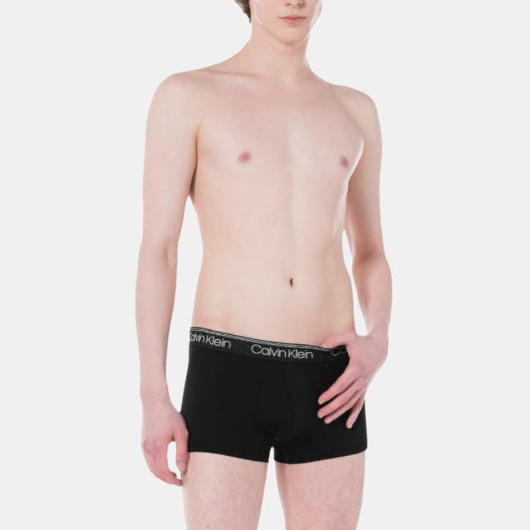Calvin Klein Сетчатые трусы-боксеры с низкой посадкой, удобные, мужское нижнее белье, черное NB3807-UB1